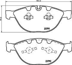 BMW 750Li 760Li E65 E66 FRONT BRAKE DISCS PADS WITH SENSORS