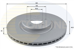 FOR FORD FOCUS 2.5 ST VOLVO C70 FRONT 320MM DRILLED GROOVED BRAKE DISCS
