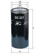 ORIGINAL MAHLE OIL FILTER AUDI 80 AVANT 1.9TDi B4