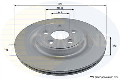 FOR JAGUAR S TYPE 2.7D SPORT CROSS DRILLED GROOVED BRAKE DISC MINTEX PAD 326MM