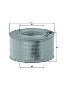 FOR SAAB 900 VOLKSWAGEN CARAVELLE TRANSPORTER MAHLE AIR FILTER 