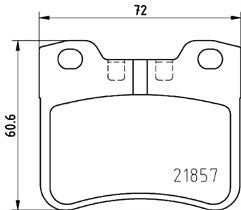 Genuine MINTEX Front Brake Pad Set for Peugeot 106 1.1 (09/1991-06/1996)