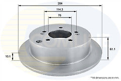 FOR HYUNDAI SANTA FE  BRAKE DISCS REAR PAIR NEW