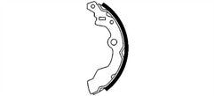 REAR BRAKE SHOES FITS SUBARU JUSTY 1000 1200 4WD ALTO MA800