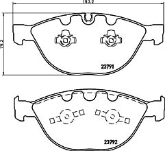 BMW 535D M SPORT E61 E60 BRAKE PADS FRONT & SENSORS