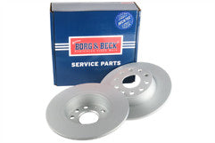 SKODA OCTAVIA 2.0TDI VRS 170BHP CROSS DRILLED BRAKE DISCS MINTEX BRAKE PADS