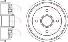 CITROEN ZX XSARA PEUGEOT 306 309 REAR BRAKE DRUM WHEEL BEARINGS FITTED 180mm