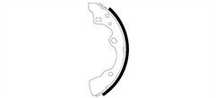 FOR MAZDA 626 4WS  1987-1992 MINTEX REAR BRAKE SHOES SET OF 4