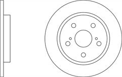 FOR AURIS 1.3 1.4 D-4D 1.6 2006-13 REAR BRAKE DISC BRAKE PAD CHASIS PREFIX SB