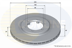 SSANGYONG DAEWOO MUSSO KORANDO FRONT BRAKE DISC VENTED X 2 NEW 