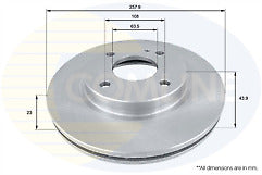 FORD FIESTA 1.25 MK7 CROSS DRILLED GROOVED BRAKE DISC MINTEX BRAKE PADS