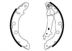 For NISSAN KUBISTAR KANGOO 1.2  MINTEX REAR BRAKE SHOES SET OF 4