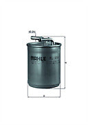 FOR AUDI A1 SEAT CORDOBA SKODA FABIA VW POLO 1.4 1.6TDi MAHLE FUEL FILTER KL494