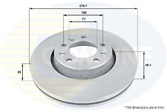 PEUGEOT EXPERT1.6HDI CROSS DRILLED GROOVED BRAKE DISC BRAKE PADS FRONT 280mm