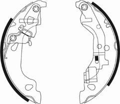 FOR FIAT PUNTO MK2 1999-06 REAR BRAKE DRUM REAR BRAKE SHOES NON ABS