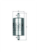 FIORINO PUNTO 55 60  LANCIA DEDRA SEAT MARBELLA MAHLE FUEL INJECTION FILTER 