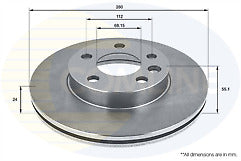 VW TRANSPORTER T4 TDi 1996-2003 CROSS DRILLED GROOVED BRAKE DISC FRONT 280MM