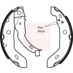  FOR MERCEDES  BENZ  A140 1.4 W168 APEC REAR BRAKE SHOES SET OF 4