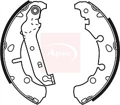 FORD FUSION PUMA SPORTKA 1.4 1.6TDCi 1.7 REAR BRAKE SHOES FOR DRUM ABS MODELS