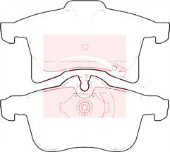 FOR ASTRA DESIGN 16V (MK5 (H) (A3300)) FRONT BRAKE PADS WITH FITTING CLIPS