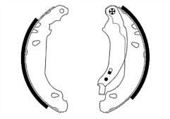 FOR RENAULT CLIO 1.2 - 1.9 MK 2 MINTEX REAR BRAKE SHOES SET OF 4