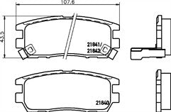 FOR MITSUBISHI SHOGUN PAJERO 2.5 2.8TD EXCEED V6 BRAKE PADS FRONT  REAR MINTEX