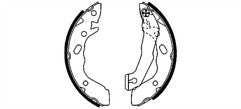FITS HYUNDAI PONY X1 X2 1.3 X2 1.5 S COUPE 1.5 1990-1996 REAR BRAKE SHOE SET 