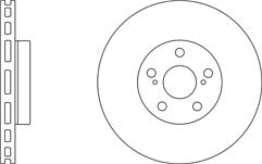 EBC FRONT DISCS D1089 FOR TOYOTA CELICA 1.8 VVTI 2002-06 275MM