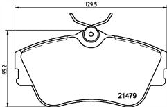 TRANSPORTER CARAVAN LWB TDI (MK4 (T4))  FRONT BRAKE PADS LUCAS TYPE FITTING