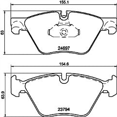 FOR BMW 518d 520d 525d 520i F10  BRAKE PADS FRONT 