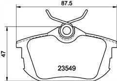 Brake Pads Set fits SMART FORFOUR 454.031 Rear 1.1 1.3 1.5 1.5D 04 to 06 