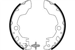 FOR SUBARU VIVIO 0.7 08/92-02/95 REAR MINTEX BRAKE SHOES SET OF 4 