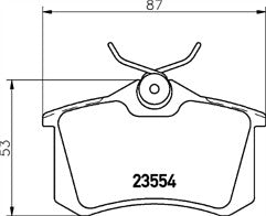 SKODA SUPERB AUDI A6 REAR BRAKE DISCS PAD MINTEX  