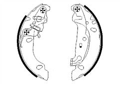 FOR FORD FIESTA MK4 MK5 FORD KA REAR BRAKE SHOES SET  NON ABS 180X 32MM