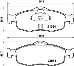  Brake Pads Fits Ford Cougar, Granada, Mondeo, Scorpio, 1073731 ORIGNAL MINTEX 