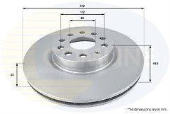 VW CC EOS JETTA PASSAT TSi TDi CROSS DRILLED GROOVED FRONT BRAKE DISC 312MM