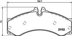 FOR MERCEDES SPRINTER VW LT FRONT OR REAR BRAKE PADS MDB2795 