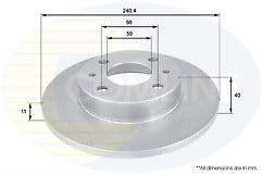  FOR FIAT PUNTO GT TURBO HGT JTD REAR BRAKE DISC REAR BRAKE PADS 