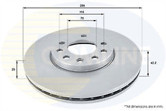 VAUXHALL VECTRA  B 1995-2002 2 FRONT BRAKE DISC BRAKE PADS 288MM 5STUD