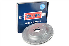 FOR MERCEDES S63 X222 REAR PERFORMANCE CROSS DRILLED BRAKE DISC PAIR