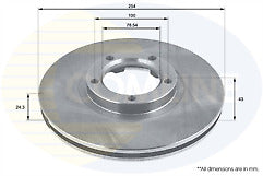 FORD TRANSIT 2.5D TD 1991-1999 FRONT BRAKE DISCS BRAKE & PADS MODEL 14" WHEELS