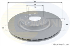 2 GENUINE PAGID REAR 350MM BRAKE DISC FIT RANGE ROVER L494 L405 2016 ON