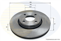 FOR FORD MONDEO MK2 FORD COUGAR FRONT DIMPLED GROOVED BRAKE DISCS
