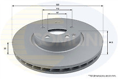 FOR C-CLASS C350 CDI BLUEEFFICIENCY ELEGANCEMK3 FL W204 BRAKE DISC PAD DRILLED