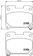 FOR TOYOTA CELICA GT FOUR ST205 MINTEX FRONT & REAR PADS