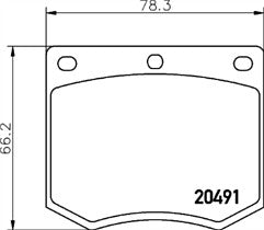 FRONT BRAKE PAD SET FITS FORD CAPRI MK1 MK3 ESCORT GRANADA CORTINA 1600GT