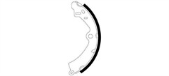 FOR SUZUKI SJ413 REAR BRAKE SHOE SET  CHASSI PREFIX JS3 220X39MM