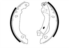 FOR FIAT PUNTO 55 60 1.1 1.2 SPORTING REAR MINTEX BRAKE SHOES
