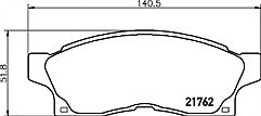 BRAKE PADS MINTEX FRONT M1144 FOR TOYOTA MR2 2.0 SW20 MK2