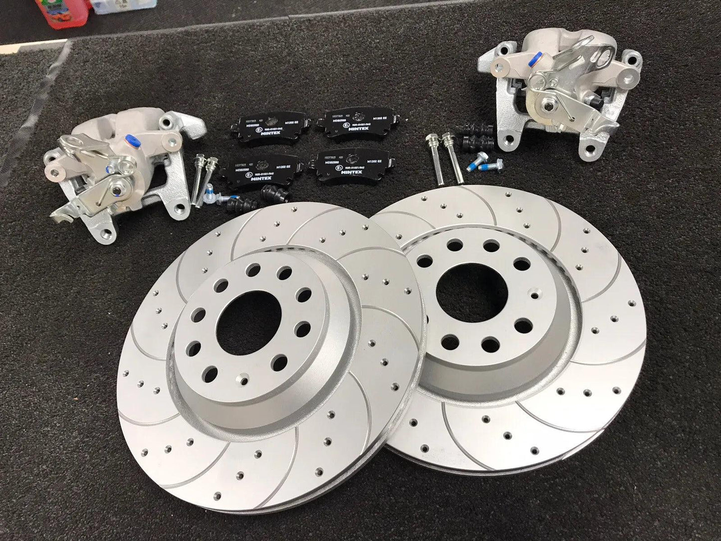 VW GOLF TSi GTD TD R MK5 MK6 R32 PERFORMANCE REAR BRAKE DISC VENTED CONVERSION KIT 310mm DISC